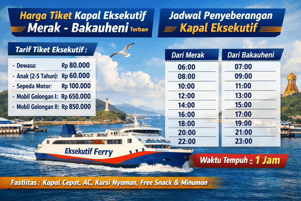 Harga Tiket Kapal Eksekutif Merak Terbaru Jadwal Kapal Merak Bakauheni Dan Tarif Mobil