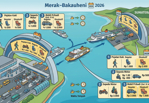tarif penyeberangan merak bakauheni 2026