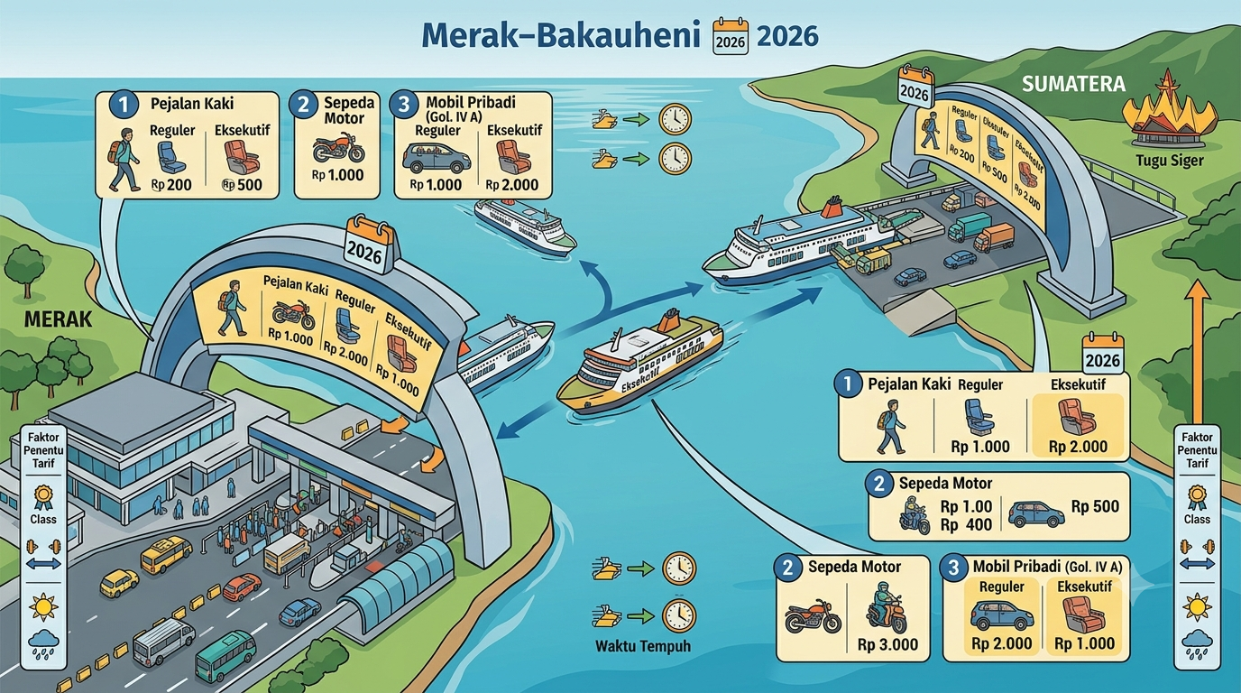 tarif penyeberangan merak bakauheni 2026