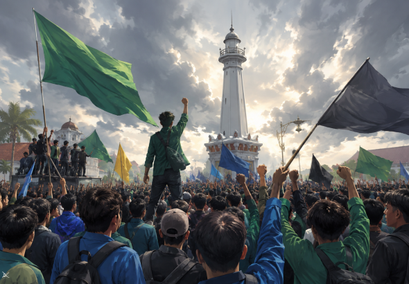 Aksi BEM Banten 27 Agustus
