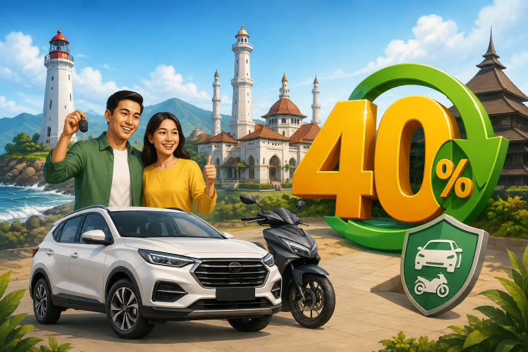 Pajak Kendaraan Banten Diskon 40 Persen