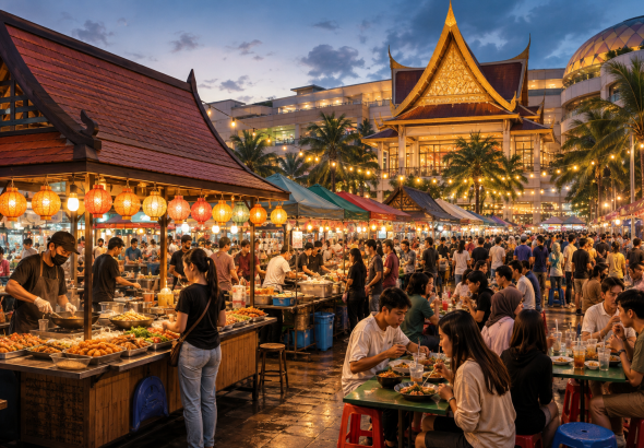 Street Food Bangkok Plaza Lebak Banten