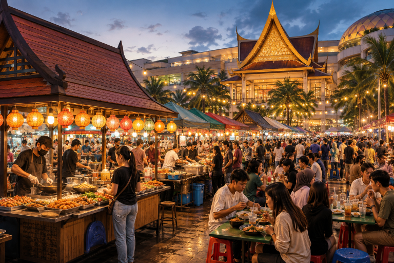 Street Food Bangkok Plaza Lebak Banten