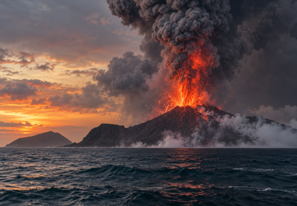 Erupsi Anak Krakatau Banten Hari Ini