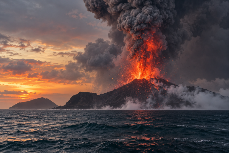 Erupsi Anak Krakatau Banten Hari Ini