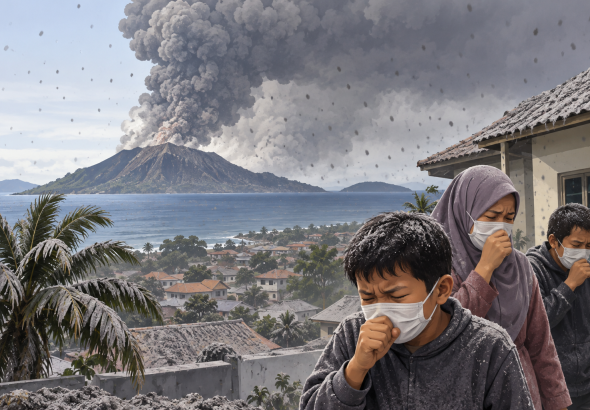 Kasus ISPA Banten Akibat Abu Krakatau