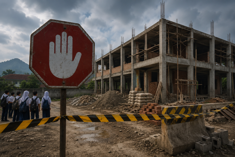 Proyek Sekolah Padarincang Banten Disetop