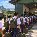 Siswa Banten Masuk Barak Tni