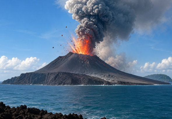 Update Aktivitas Gunung Anak Krakatau