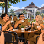 Pegawai Pemprov Banten Viral Ngopi